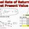 Net Present Value and Internal Rate of Return