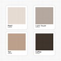 Neutral Brown Paint Color Palette