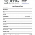 New Commercial Customer Form Template