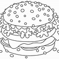 New York Coloring Pages Different Foods