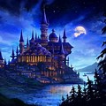 Night Time Wallpaper 4K Castle