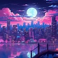 Nightscape Wallpaper Anime