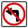 No Left Turn Sign