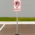 No Parking Sign On Post