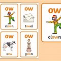 Ou Words with Ow Sound Flash Cards