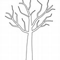 Outline of Tree Branch Template