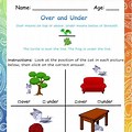 Over Worksheet for Kids