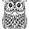 Owl Abstract Coloring Pages