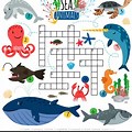 Ocean Animal Crossword Puzzle