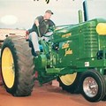 Old John Deere Pulling Tractor