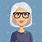 Old Lady Hair Cartoon