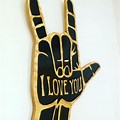 Old School I Love You Hand Sign