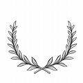 Olympic Laurel Wreath Outline