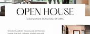 Open House Flyer Template Free PNG