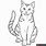 Orange Cat Coloring Page