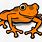 Orange Frog Clip Art