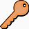 Orange Key Clip Art