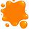 Orange Paint Splash Clip Art