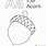 A Is for Acorn Coloring Page