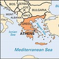 Athens Map Ancient Greece