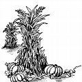 Autumn Clip Art Black and White