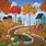 Autumn Folk Art Paintings