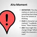 AHA Moment Sign Post Definition