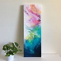 Abstract Acrylic Canvas Painting