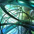 Abstract Art 4K Wallpaper Green