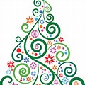 Abstract Christmas Tree Clip Art