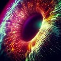 Abstract Eye Iris Art