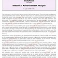 Advertisement Analysis Essay Examples