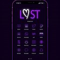 Aesthetic Neon Purple Icons