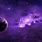 Aesthetic Purple Space Background