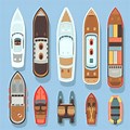 Aerial View Boat Clip Art