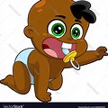 African American Baby Boy Cartoon