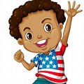 African American Little Boy Cartoon