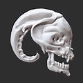 Alien Skull Side View