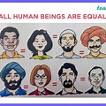 All Human Beings Are Free and Equal Cartoon