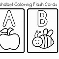 Alphabet Flash Cards Coloring Pages