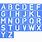 Alphabet Stencils for Painting