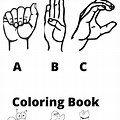 American Sign Language Coloring Pages