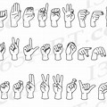 American Sign Language Alphabet Clip Art