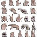 American Sign Language Hand Chart