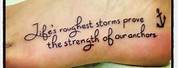 Anchor Tattoo Drawings with Quotes