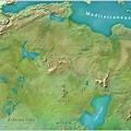 Ancient Map of Africa Green Sahara