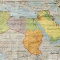 Ancient Map of Africa and Middle East