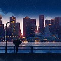 Anime Night City Wallpaper 4K