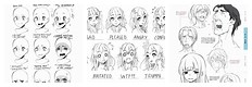 Anime Face Emotions Drawing Reference