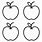 Apple Outline Coloring Page